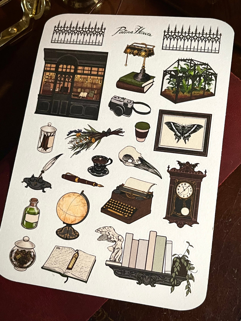 Dark Academia Sticker Sheet