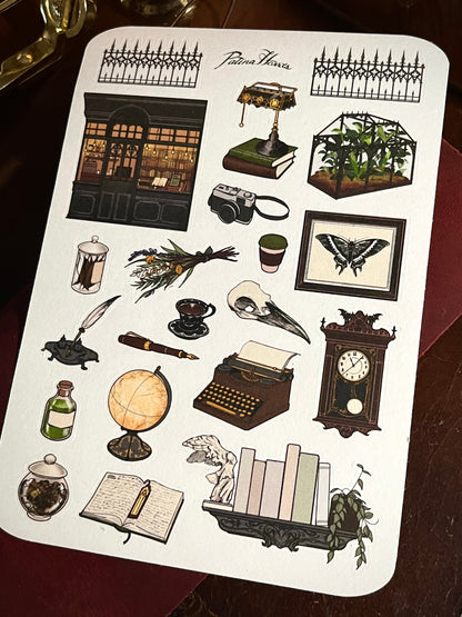 Dark Academia Sticker Sheet