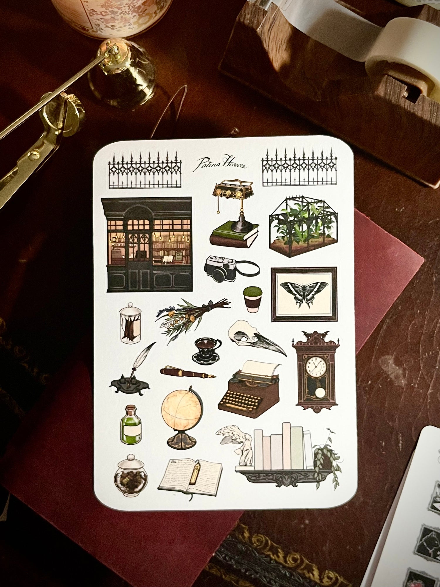 Dark Academia Sticker Sheet