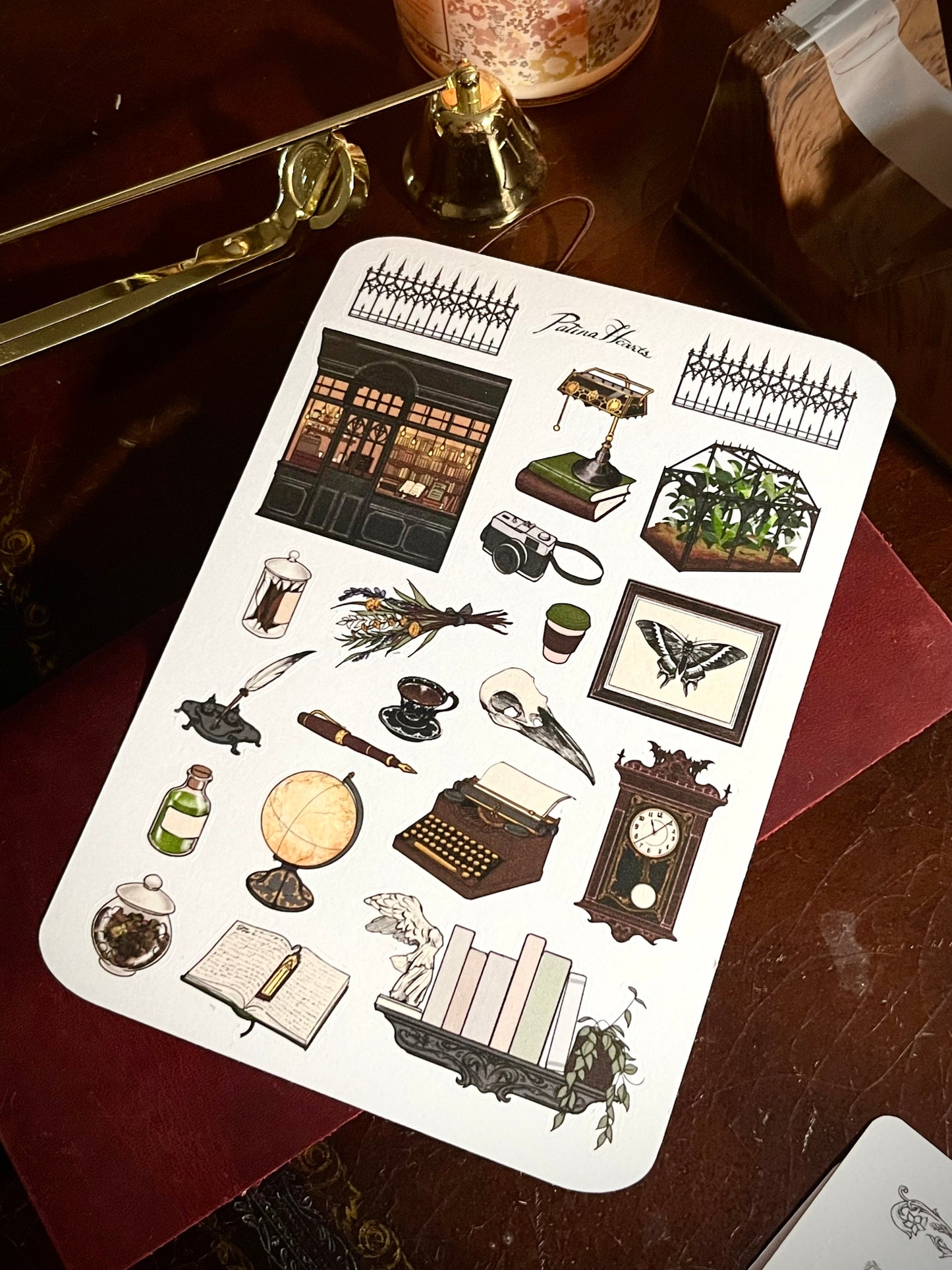 Dark Academia Sticker Sheet