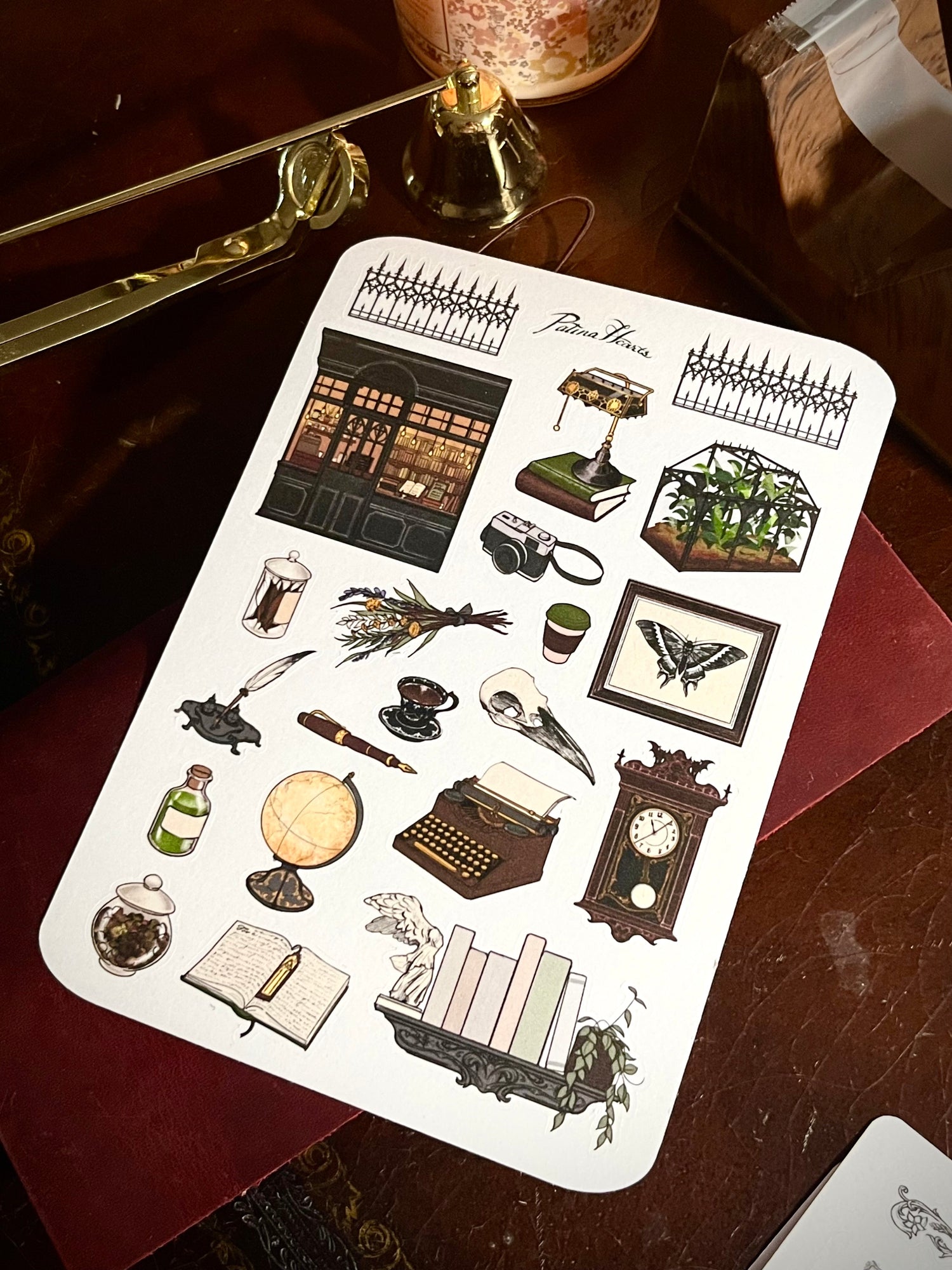Dark Academia Sticker Sheet