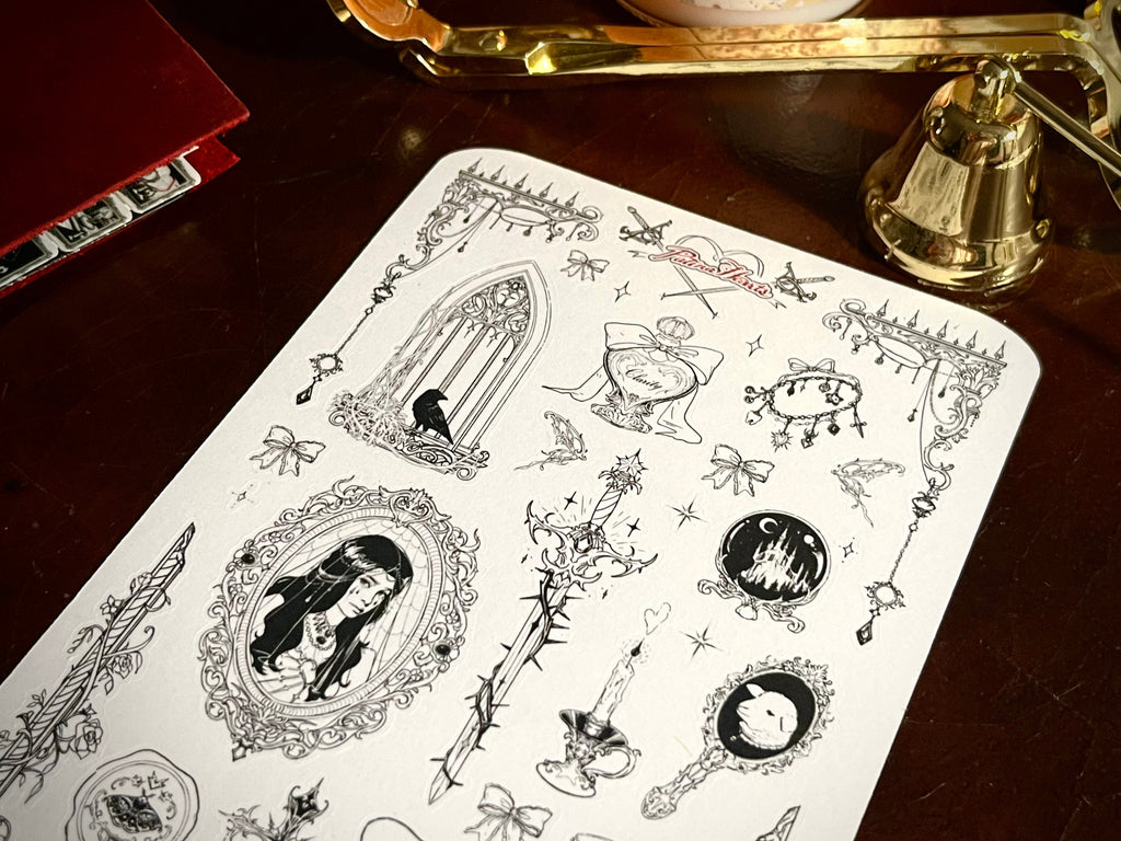 Dark Feminine Sticker Sheet